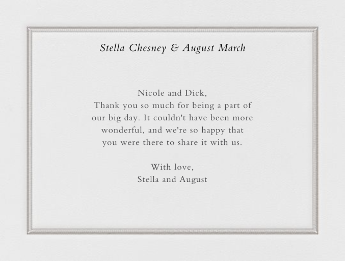 Saranac (Thank You) - Greeting Card by Crane & Co.