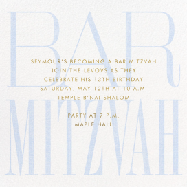 Mitzvah Type - Party Invitation by Paperless Post