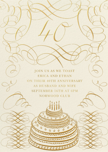 Swirly Celebration - Celebration Invitation by Bernard Maisner