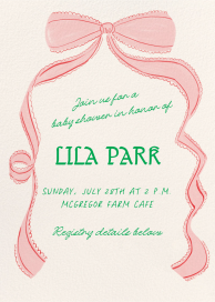 Tied with Cheer - Baby Shower Invitation by Paperless Post