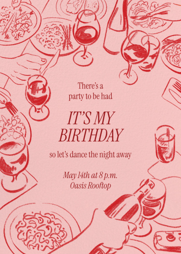 Table to Toast - Birthday Invitation by Paperless Post