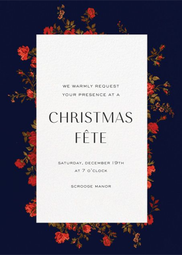Elizabeth Moonlight - Holiday Party Invitation by Liberty