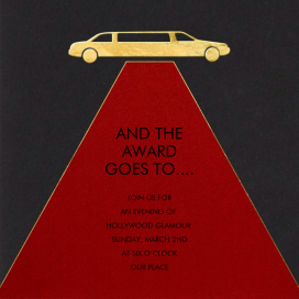 Red Carpet - Get-Together Invitation by Paperless Post