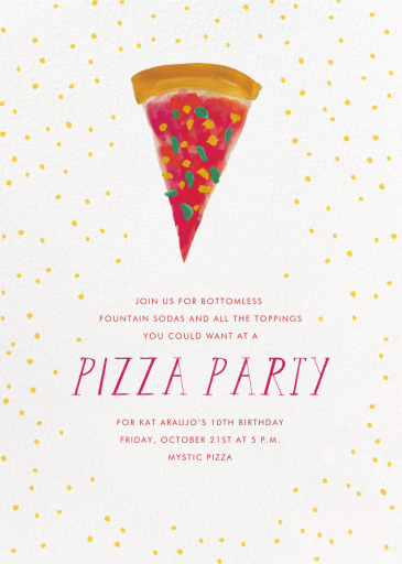 I Want the Biggest Piece - Invitation by Mr. Boddington's Studio