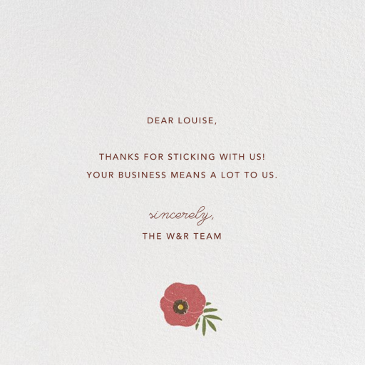 Gathered Bouquet - Greeting Card by Paperless Post - Back