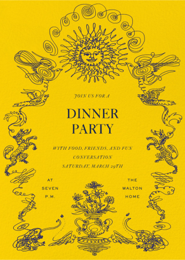 Solar Celebration - Invitation by Joana Avillez