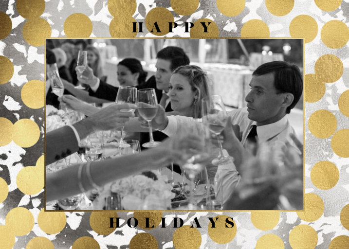 Gold Baubles - Business Holiday Card by Paperless Post