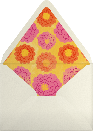 Vase of Marigolds - Paperless Post Envelope