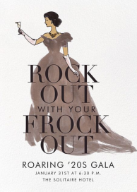 Frocks Out - Fundraiser Invitation by Derek Blasberg