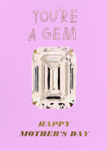 Radiant Gem - Mother's Day Card by Carolyn Suzuki Studio