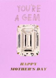 Radiant Gem - Mother's Day Card by Carolyn Suzuki Studio
