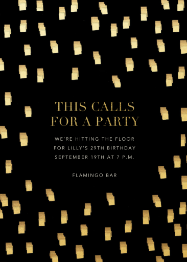 Flickering Lights - Invitation by Kelly Wearstler