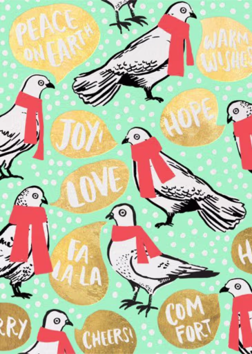 Doves Say Hey - Christmas Card by Hello!Lucky