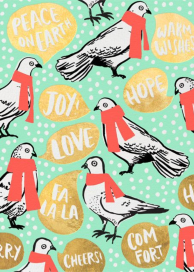Doves Say Hey - Christmas Card by Hello!Lucky