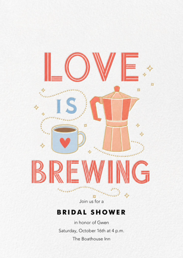 Little Espresso Pot - Invitation by Paperless Post