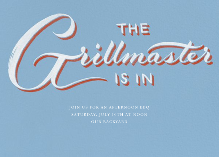 Grillmaster - Party Invitation by Paperless Post