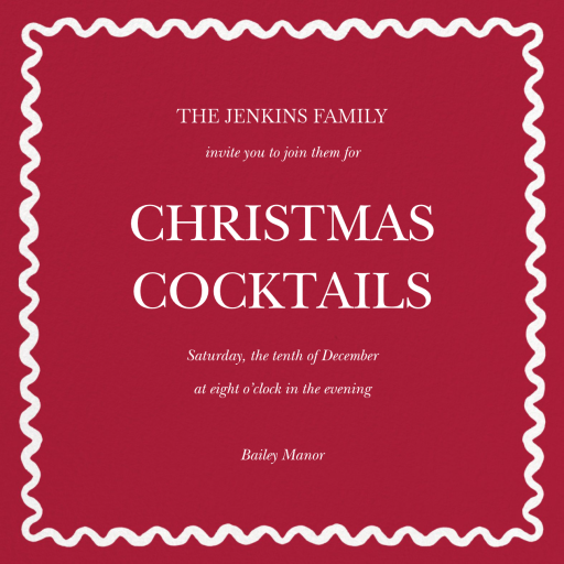 Merry Ribbon (Gina Langford) - Invitation by Dogwood Hill