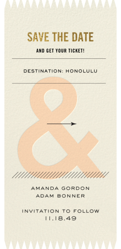 Aisle Seats - Save the Date by kate spade new york