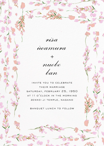 Splendid Floral - Wedding Invitation by carolina-herrera