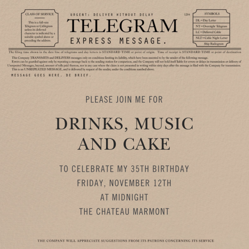 Telegram by Paperless Post