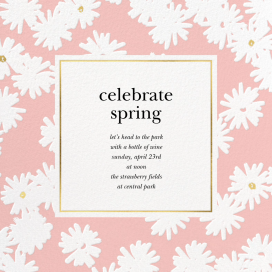 Embossed Daisies - Party Invitation by kate spade new york