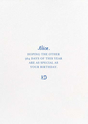 Three Fingers Please - Birthday Card by Mr. Boddington's Studio - Back