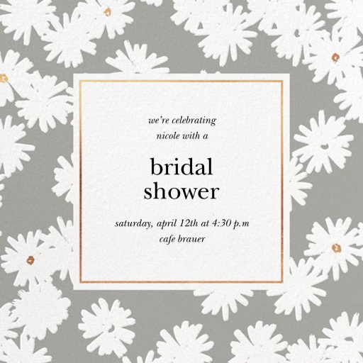 Embossed Daisies - Bridal Shower Invitation by kate spade new york