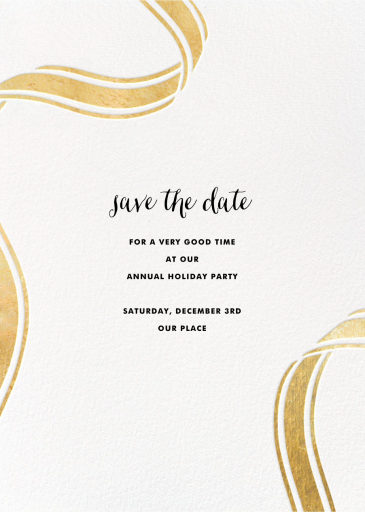 Ellis Hall II (Tall) - Holiday Save the Date by kate spade new york