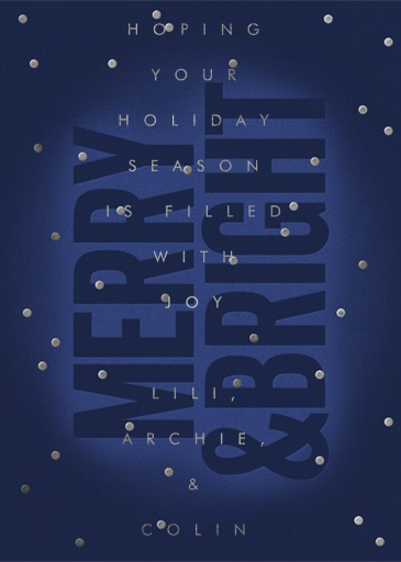 Silver Confetti by Paperless Post