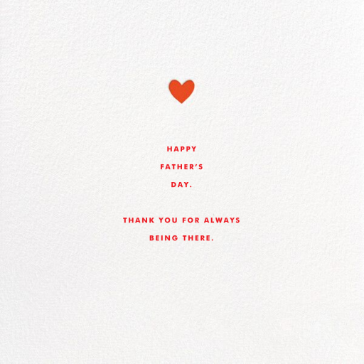 Heart for Dad by The Indigo Bunting - Back