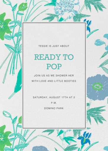 Puutarhakutsut (Tall) - Baby Shower Invitation by Marimekko