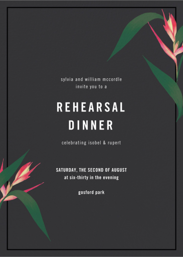 Paradisier - Rehearsal Dinner Invitation by Paperless Post