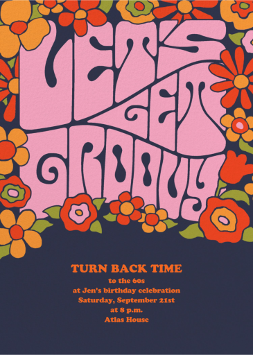 A Very Groovy Evening - Invitation by Paperless Post