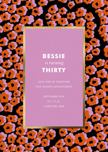 Wild Flora - Birthday Invitation by kate spade new york