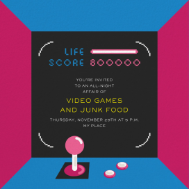 All Time Hi-Score - Get-Together Invitation by Paperless Post