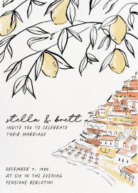 Amalfi Romance - Wedding Invitation by Paperless Post