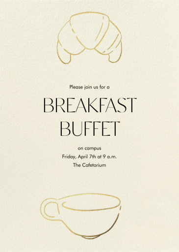 Petit Dejeuner - Get-Together Invitation by Paperless Post