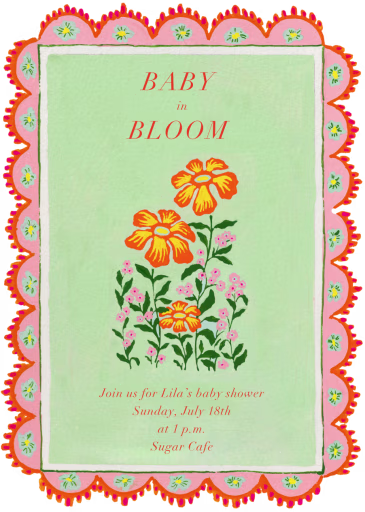 Floral Whimsy - Baby Shower Invitation by Iris + Marie