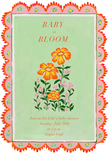 Floral Whimsy - Baby Shower Invitation by Iris + Marie