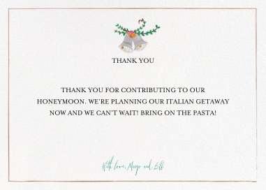 Miss Maizy Meanes (Stationery) - Thank You Card by Mr. Boddington's Studio