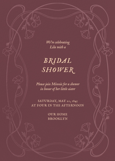 Blooming Garland - Bridal Shower Invitation by Paperless Post