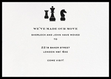 Chess - Moving Announcement by kate spade new york