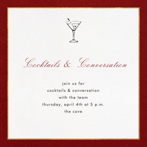 Oro - Cocktail Party Invitation by Paperless Post