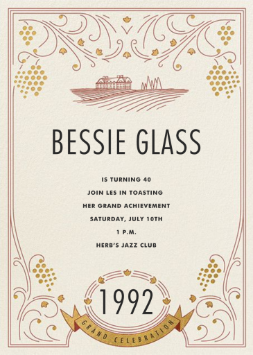 Fine Wine - Corporate Reception Invitation by Paperless Post