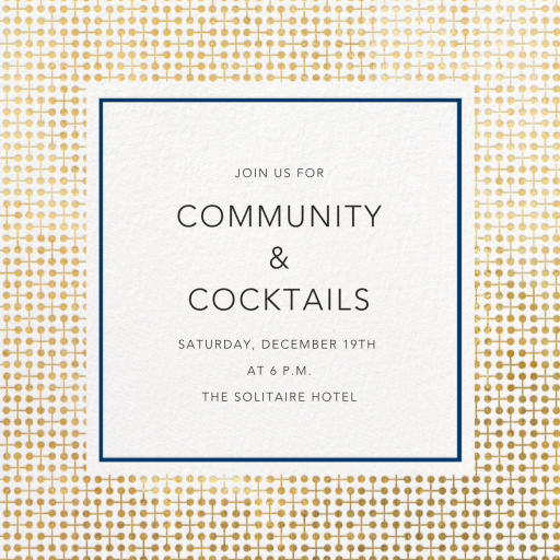 Jacks Border - Cocktail Party Invitation by Jonathan Adler