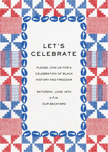 Cowrie - Juneteenth Invitation by Paperless Post