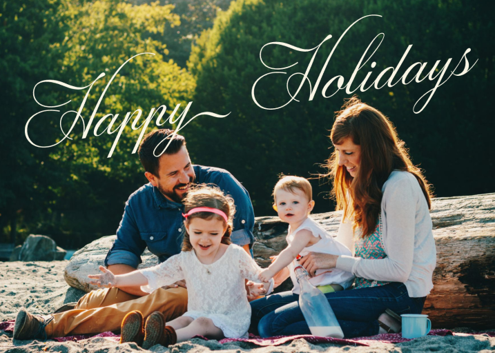 Minimalist Script Holiday Card