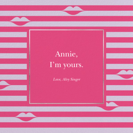 Sealed Lips - Valentine's Day Card by kate spade new york