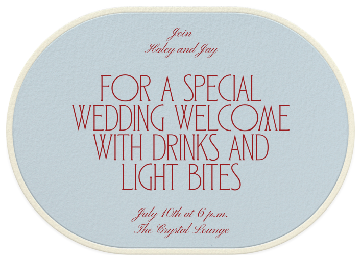 Cardstock Papier - Welcome Party Invitation by Paperless Post