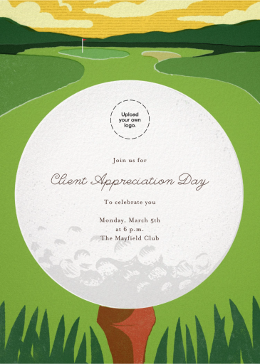 Tee Time - Business Event Invitation by Paperless Post